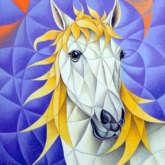 Cavallo bianco di Alma Fassio