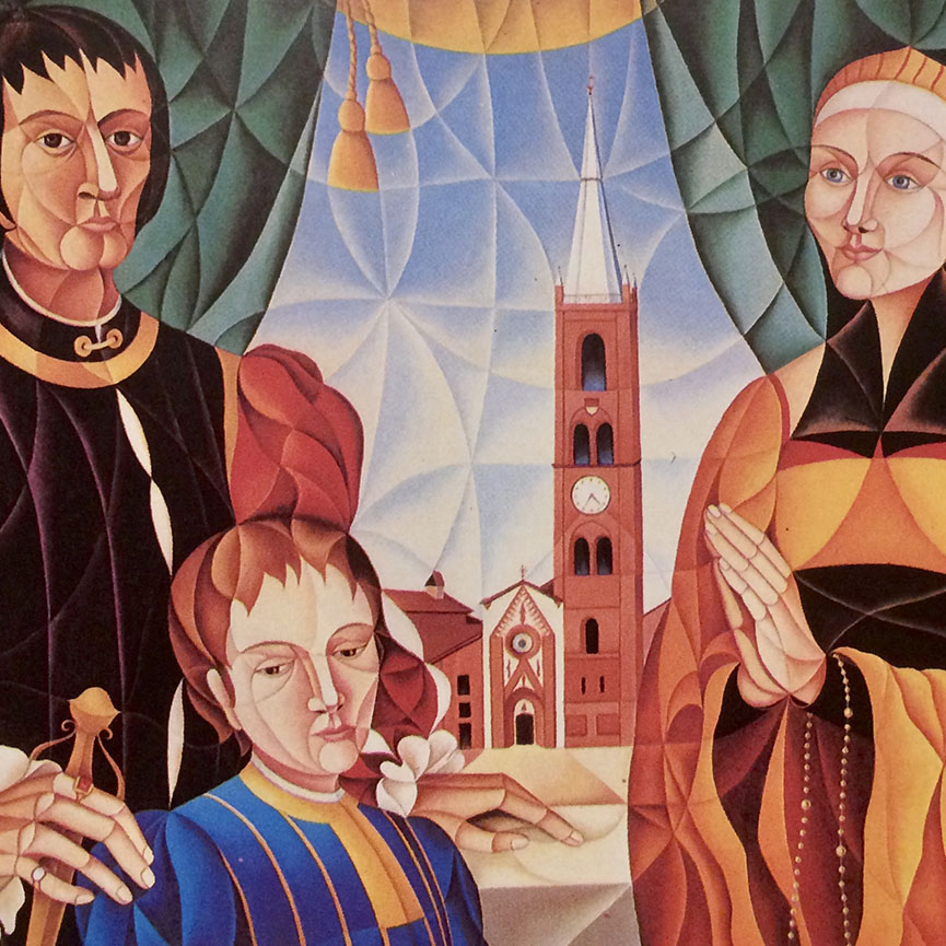 MARCHESE TEODORO II con la moglie MARGHERITA DI SAVOIA ACAJA e il figlio GIANGIACOMOo  di Alma Fassio