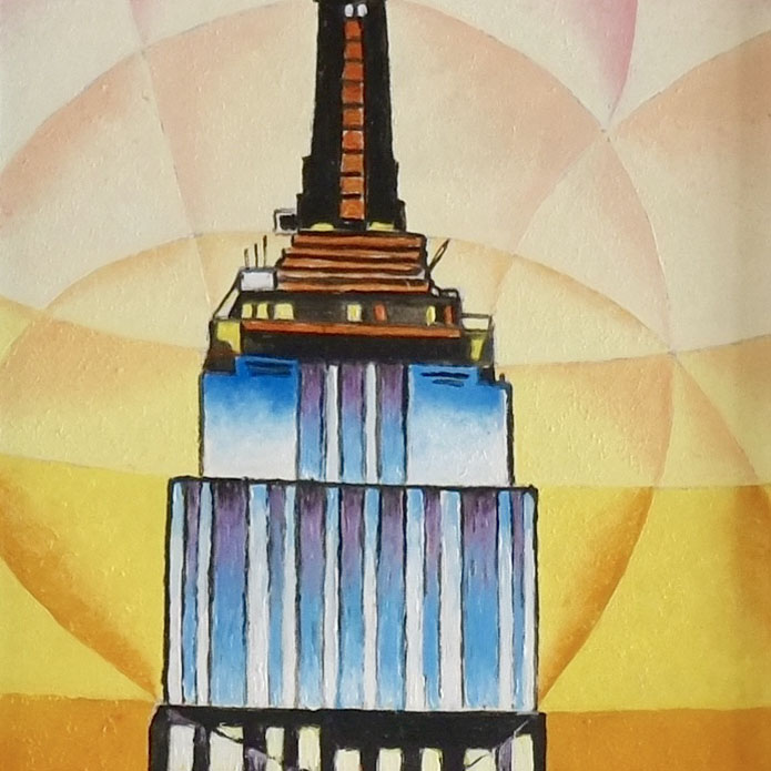 Sunset over the Empire State Building di Alma Fassio